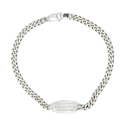 Bracelet Maille TIFFANY & CO "Please Return to Tiffany" en argent - Castafiore