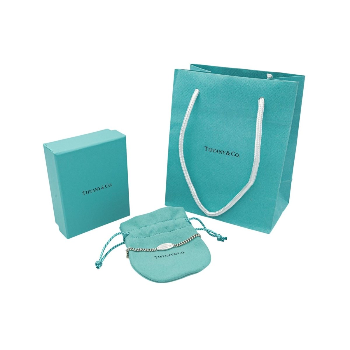 Bracelet Maille TIFFANY & CO "Please Return to Tiffany" en argent - Castafiore