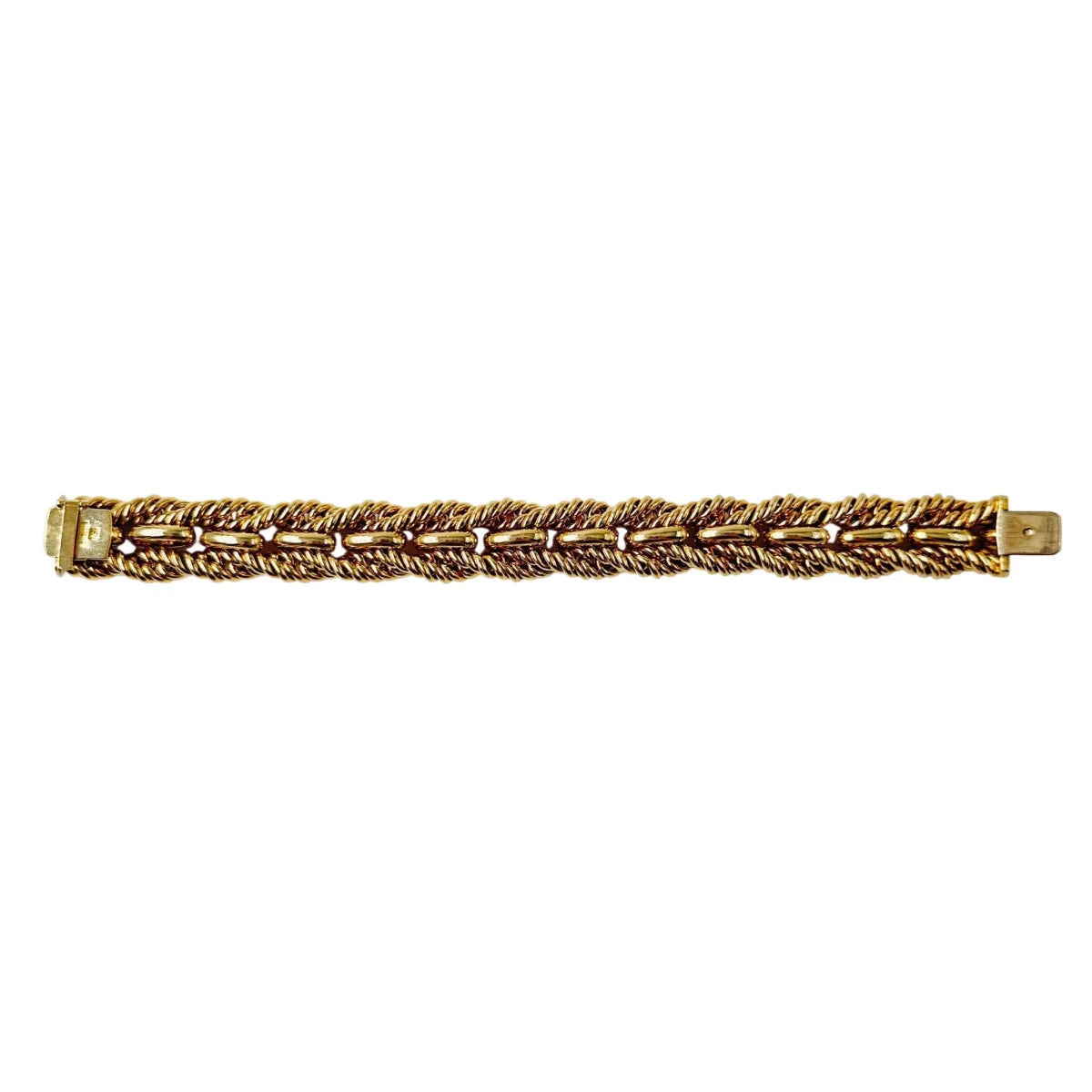 Bracelet Maille TIFFANY en or jaune torsadé - Castafiore