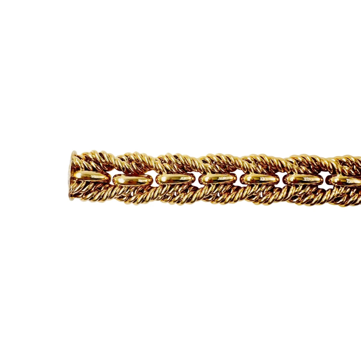Bracelet Maille TIFFANY en or jaune torsadé - Castafiore