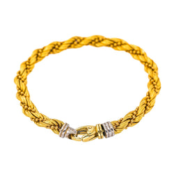 Bracelet maille torsadée Or jaune - Castafiore