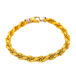 Bracelet maille torsadée Or jaune - Castafiore