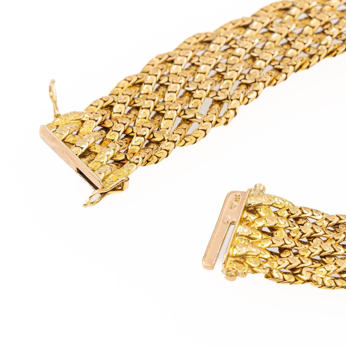 Bracelet Maille tressée Or jaune - Castafiore