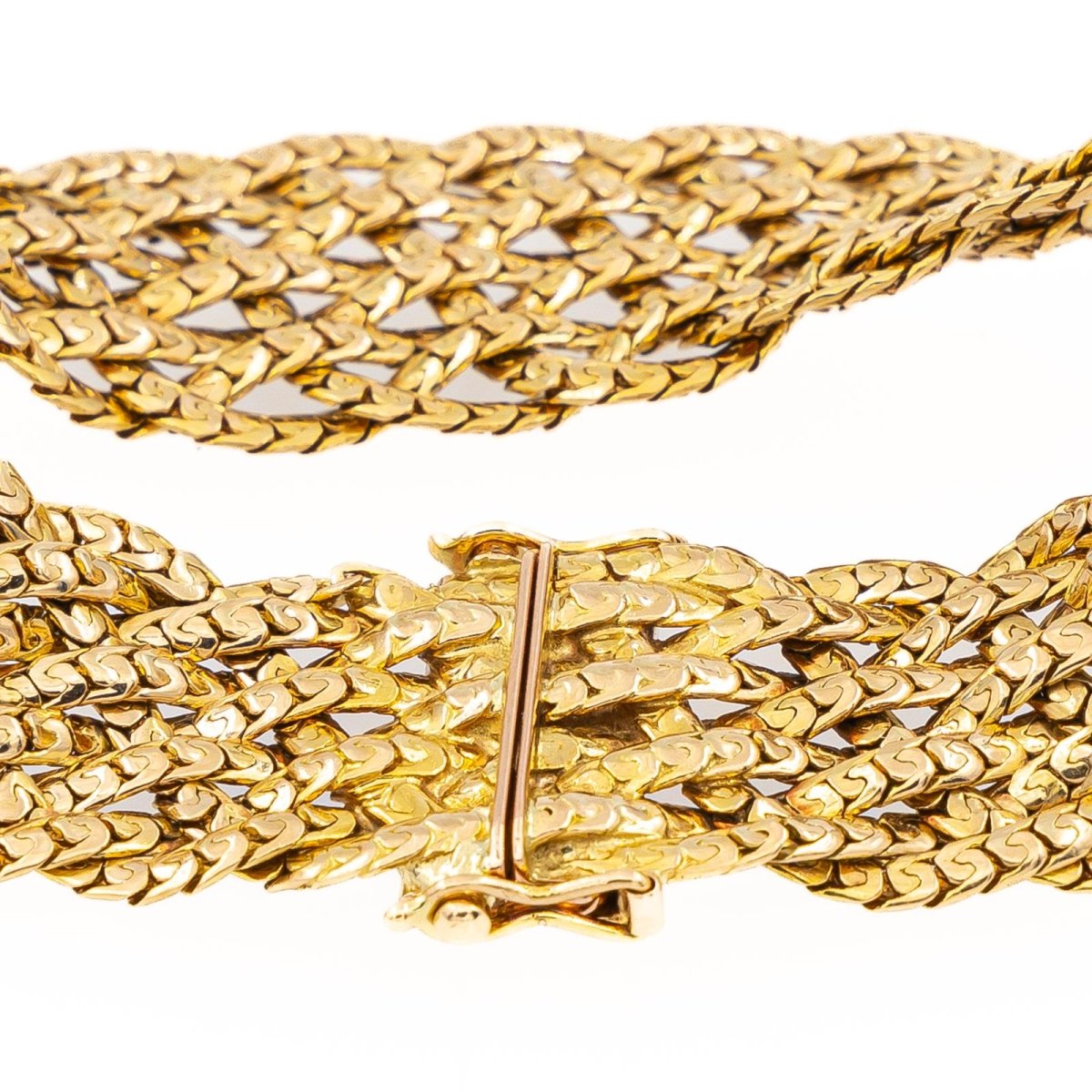 Bracelet Maille tressée Or jaune - Castafiore