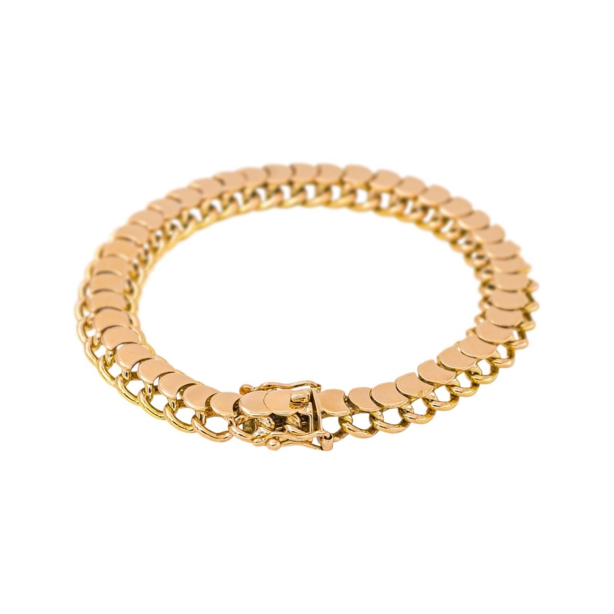 Bracelet Maillon Demi Lune Or rose - Castafiore