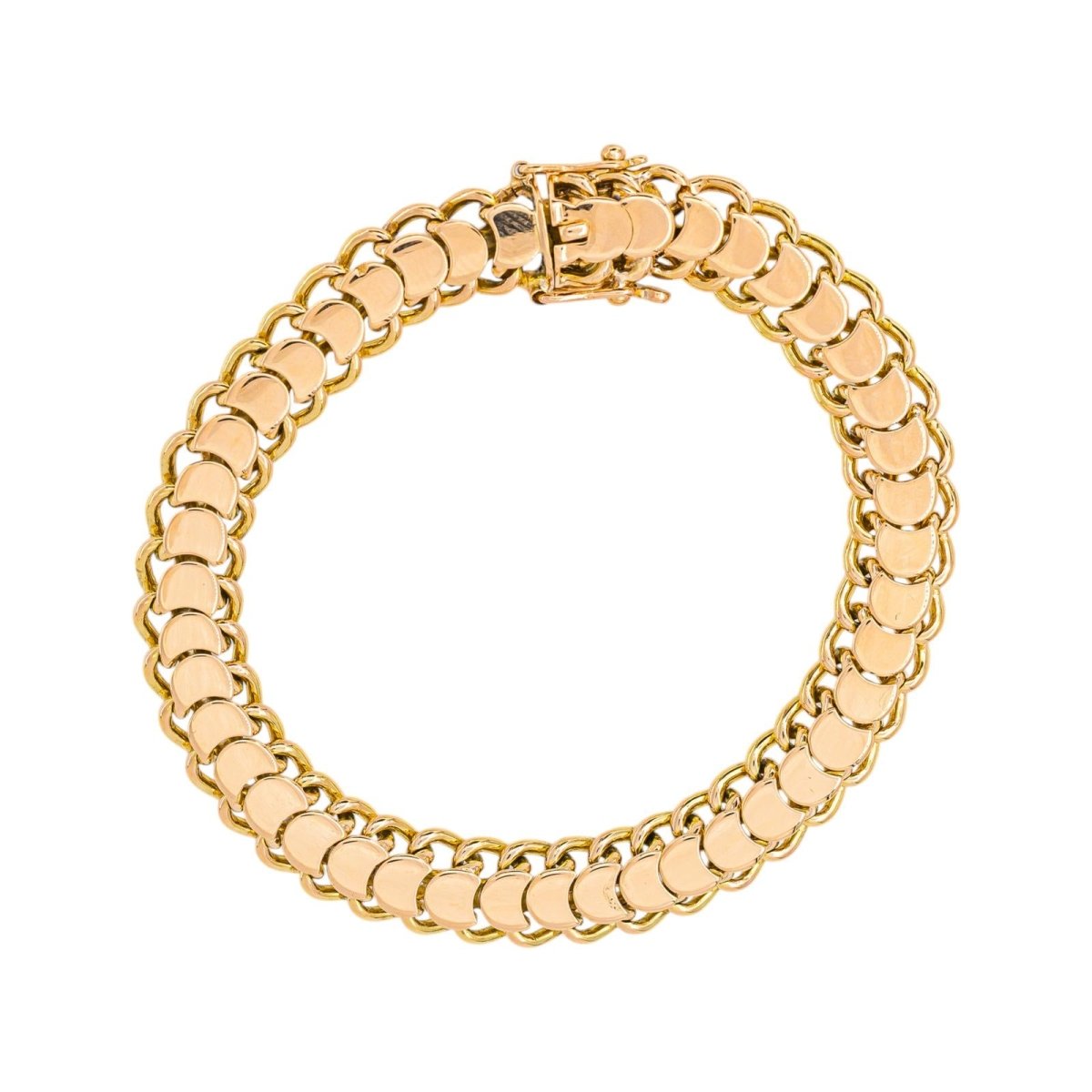 Bracelet Maillon Demi Lune Or rose - Castafiore