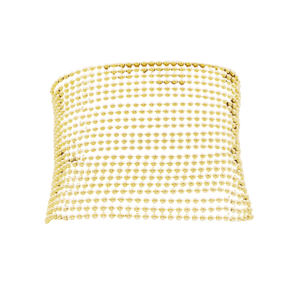 Bracelet Manchette CARTIER "Draperie" en or jaune - Castafiore