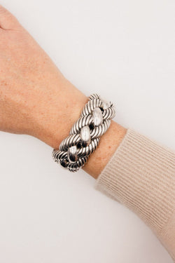 Bracelet Manchette DAVID YURMAN "M" en argent - Castafiore