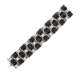 Bracelet Manchette en argent et bois - Castafiore