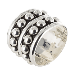 Bracelet Manchette en argent et perles - Castafiore