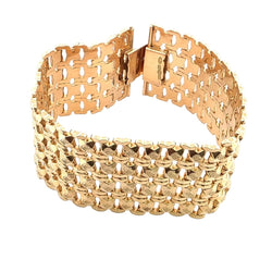 Bracelet Manchette en or jaune - Castafiore