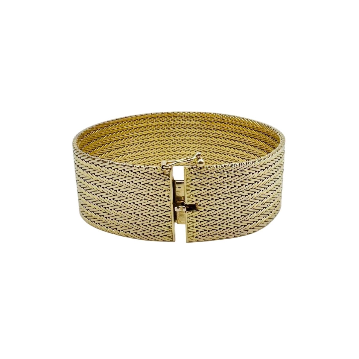 Bracelet Manchette en or jaune - Castafiore