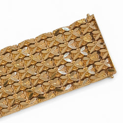 Bracelet Manchette en or jaune - Castafiore