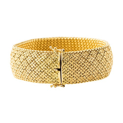 Bracelet Manchette en or jaune - Castafiore