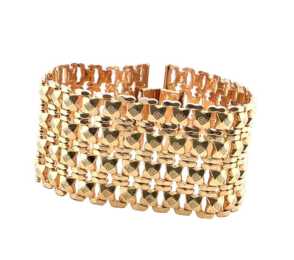Bracelet Manchette en or jaune - Castafiore