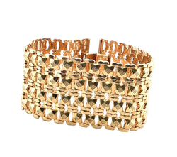 Bracelet Manchette en or jaune - Castafiore