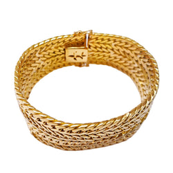 Bracelet Manchette en or jaune - Castafiore