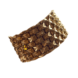 Bracelet Manchette en or jaune - Castafiore