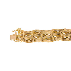 Bracelet Manchette en or jaune - Castafiore