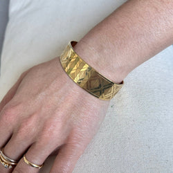 Bracelet Manchette en or jaune - Castafiore