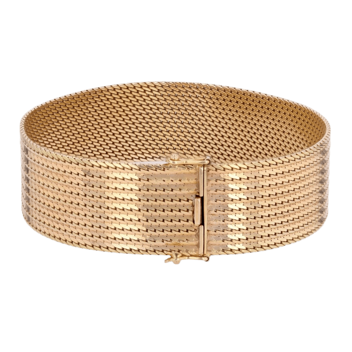 Bracelet Manchette en or jaune - Castafiore