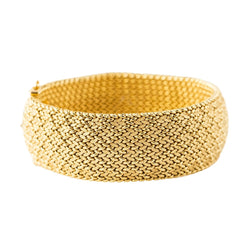 Bracelet Manchette en or jaune - Castafiore
