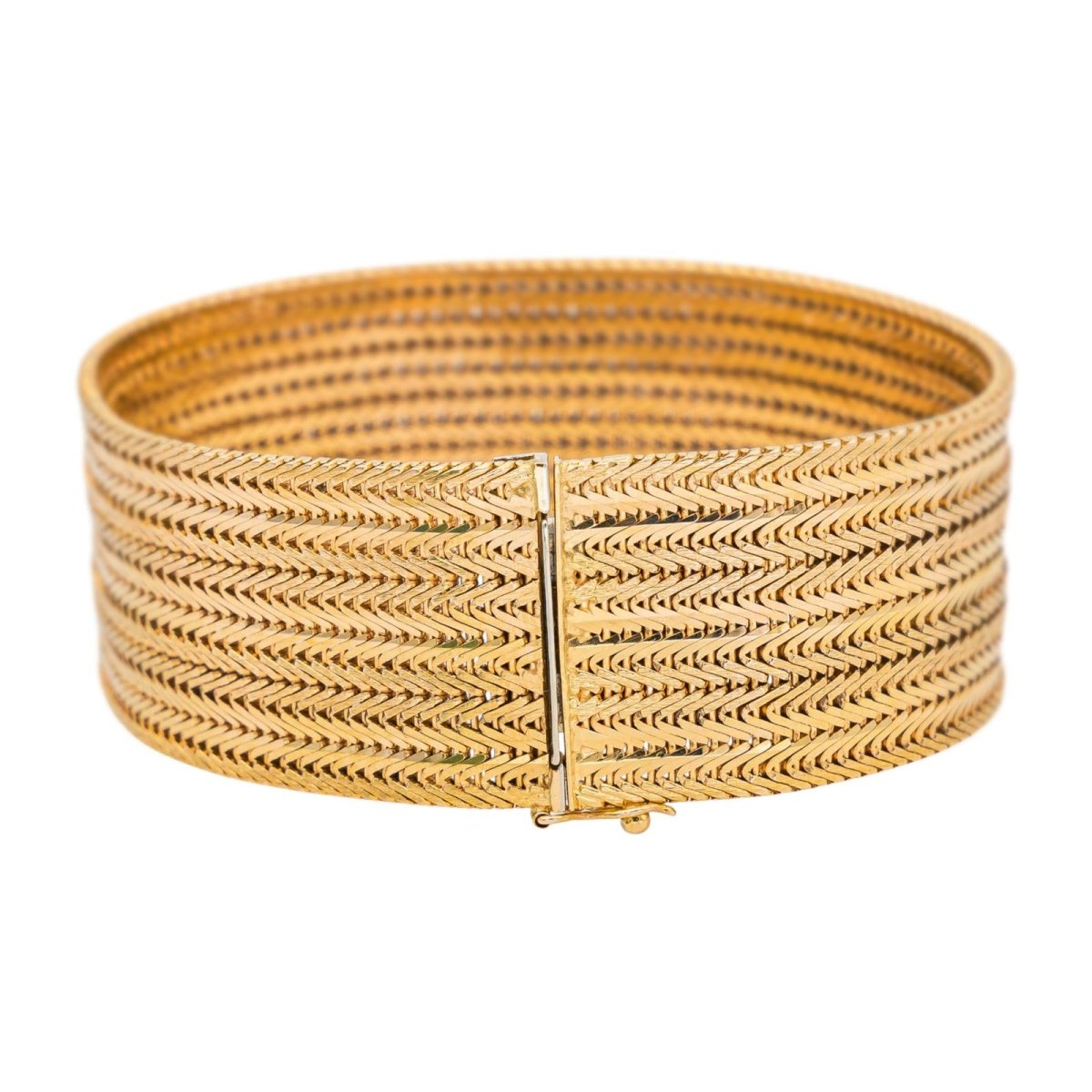 Bracelet Manchette en or jaune - Castafiore