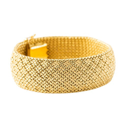 Bracelet Manchette en or jaune - Castafiore