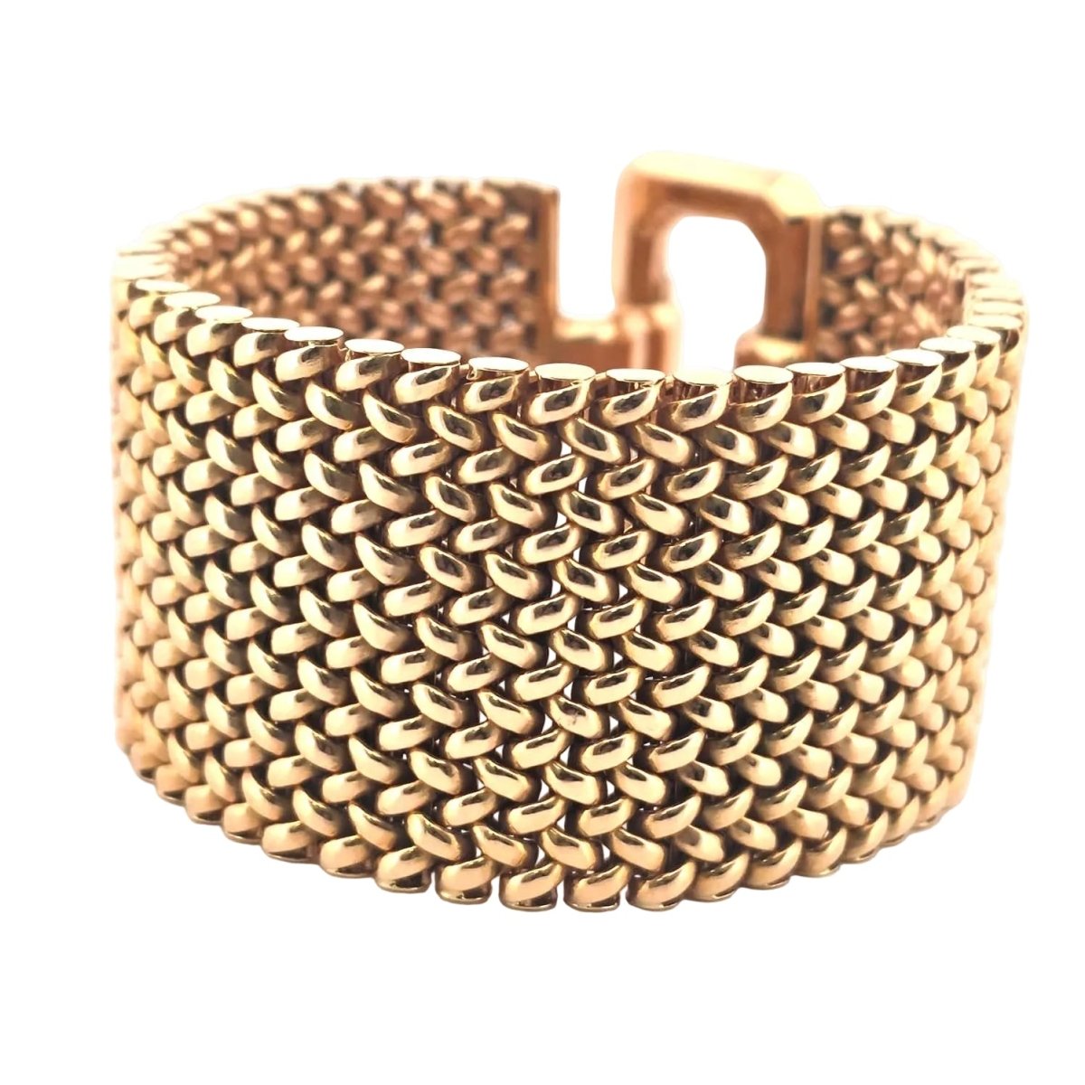 Bracelet Manchette en or jaune - Castafiore