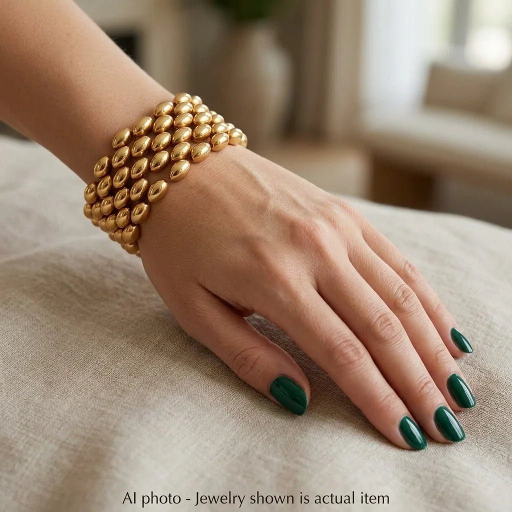 Bracelet Manchette en or jaune - Castafiore