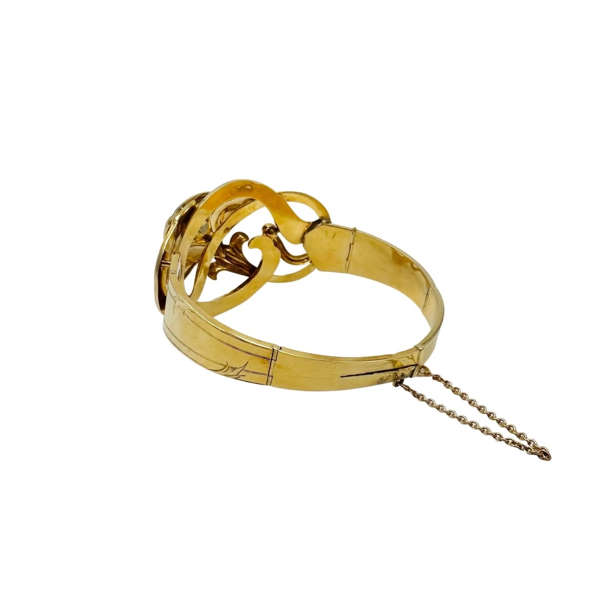 Bracelet Manchette en or jaune - Castafiore