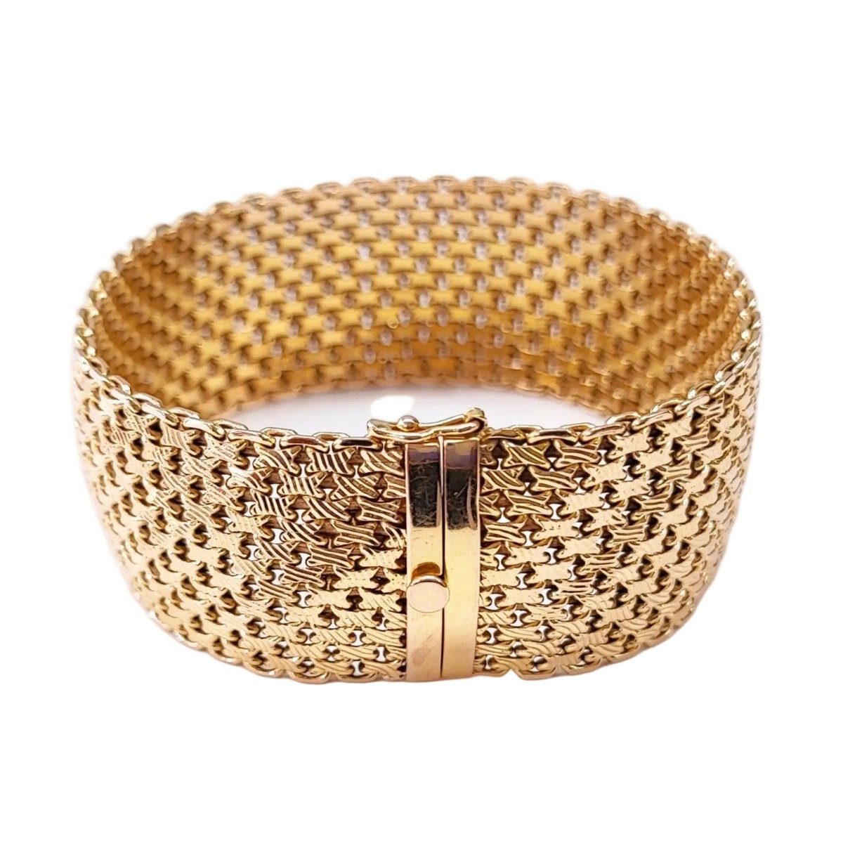 Bracelet Manchette en or jaune - Castafiore