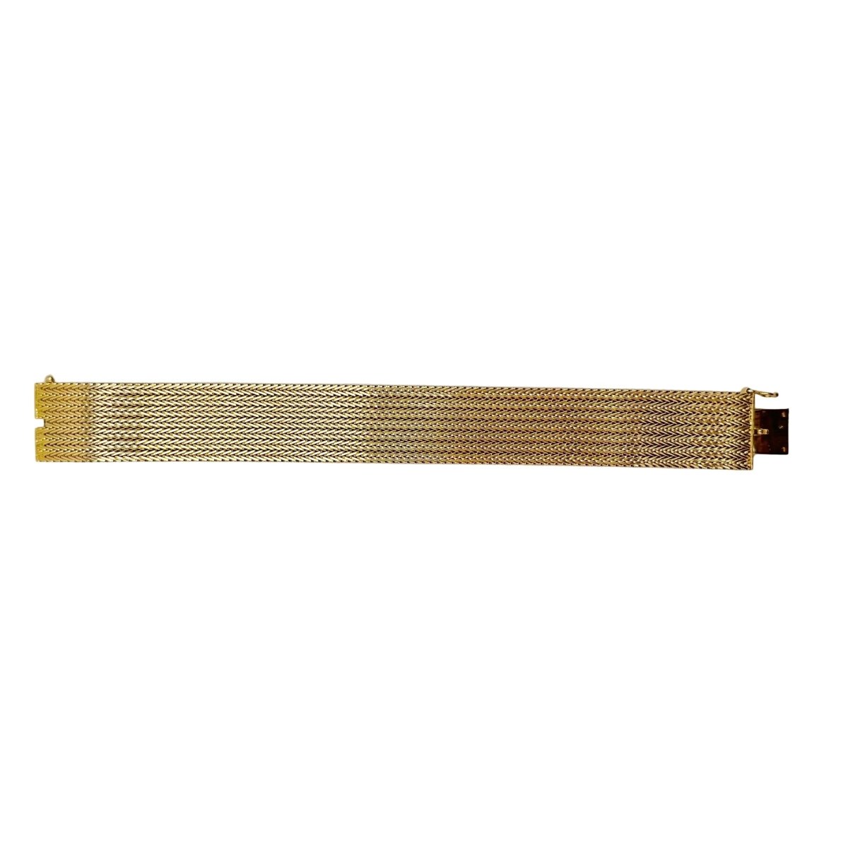 Bracelet Manchette en or jaune - Castafiore