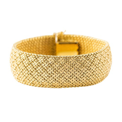 Bracelet Manchette en or jaune - Castafiore