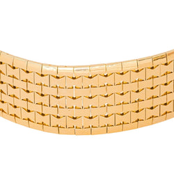 Bracelet Manchette en or jaune - Castafiore