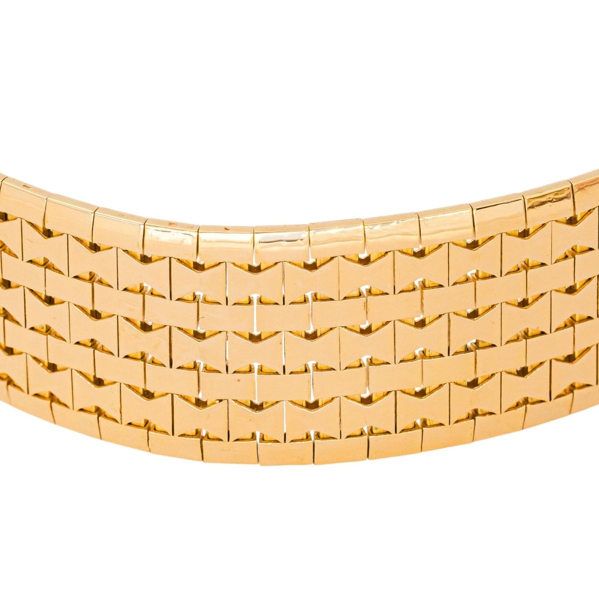 Bracelet Manchette en or jaune - Castafiore