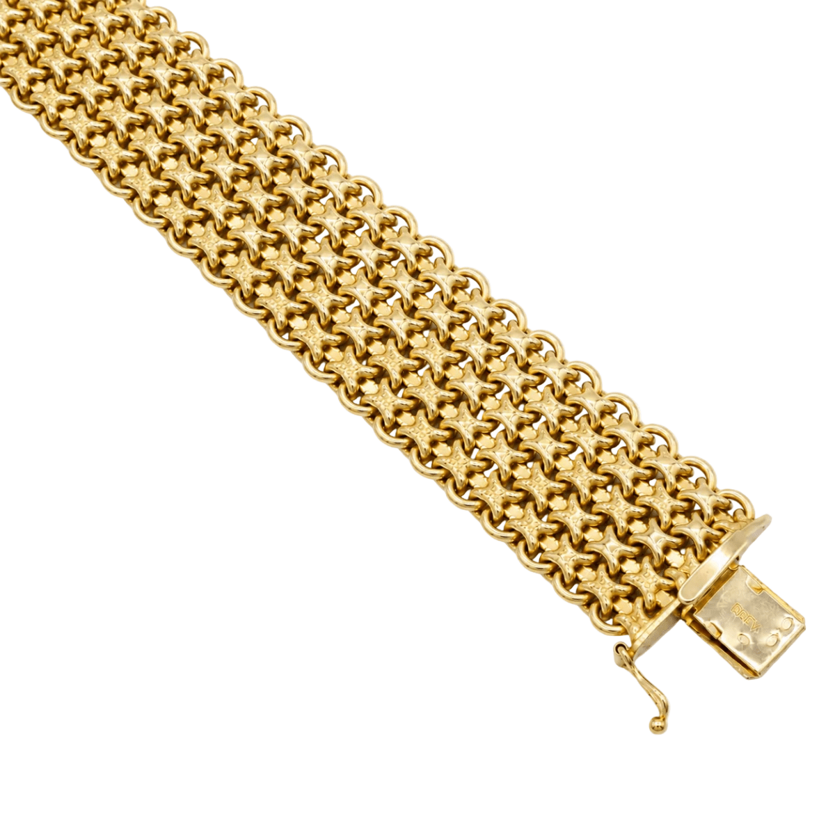 Bracelet Manchette en or jaune - Castafiore