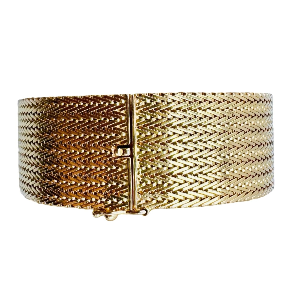 Bracelet Manchette en or jaune - Castafiore