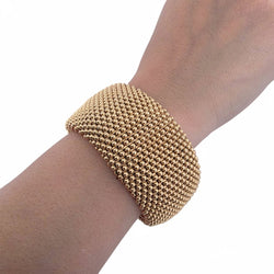 Bracelet Manchette en or jaune - Castafiore