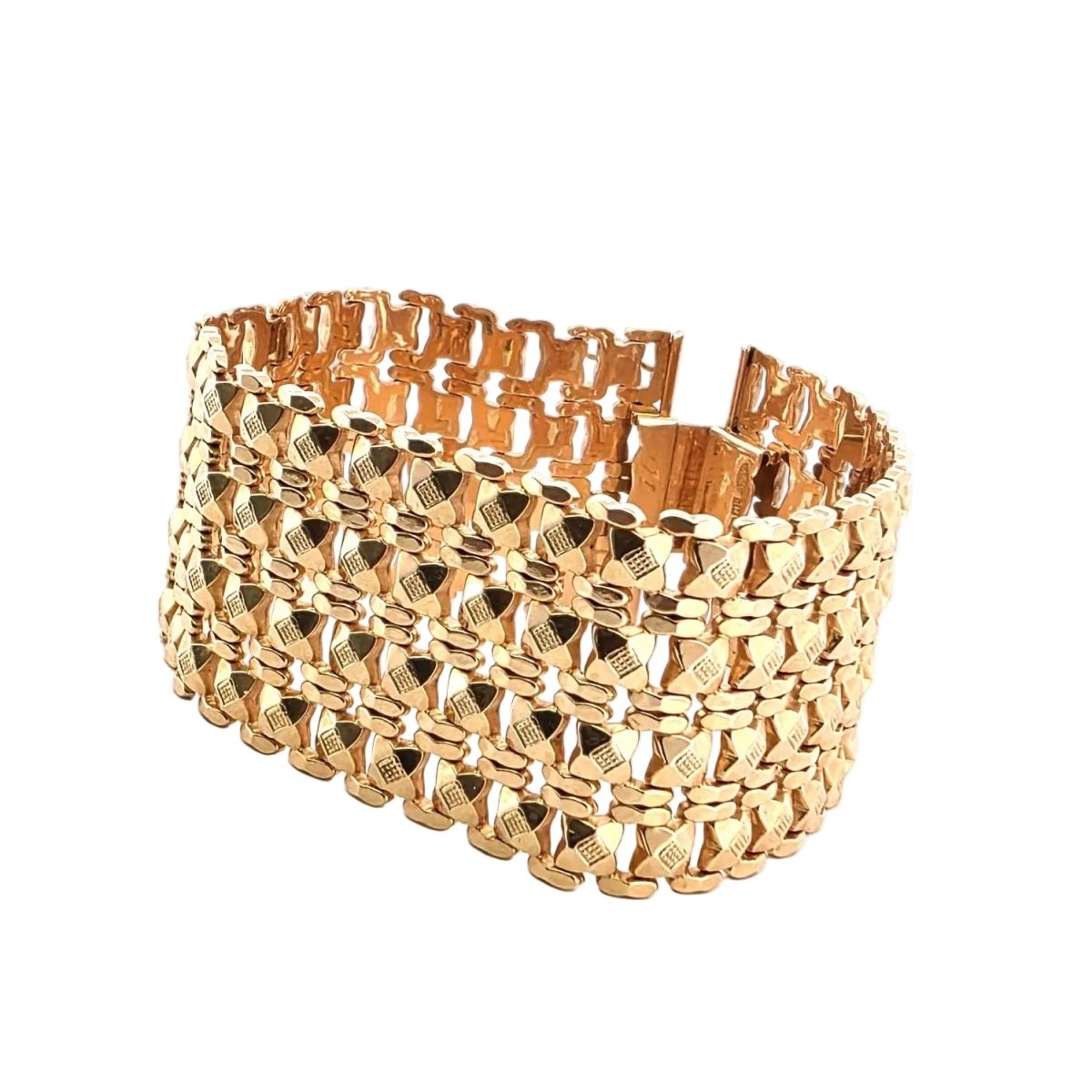 Bracelet Manchette en or jaune - Castafiore