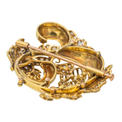 Bracelet Manchette en or jaune, émail et diamant - Castafiore