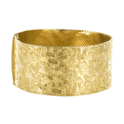 Bracelet Manchette en or jaune et or blanc - Castafiore