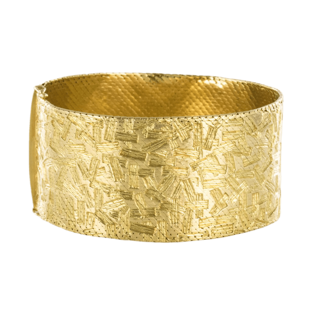 Bracelet Manchette en or jaune et or blanc - Castafiore