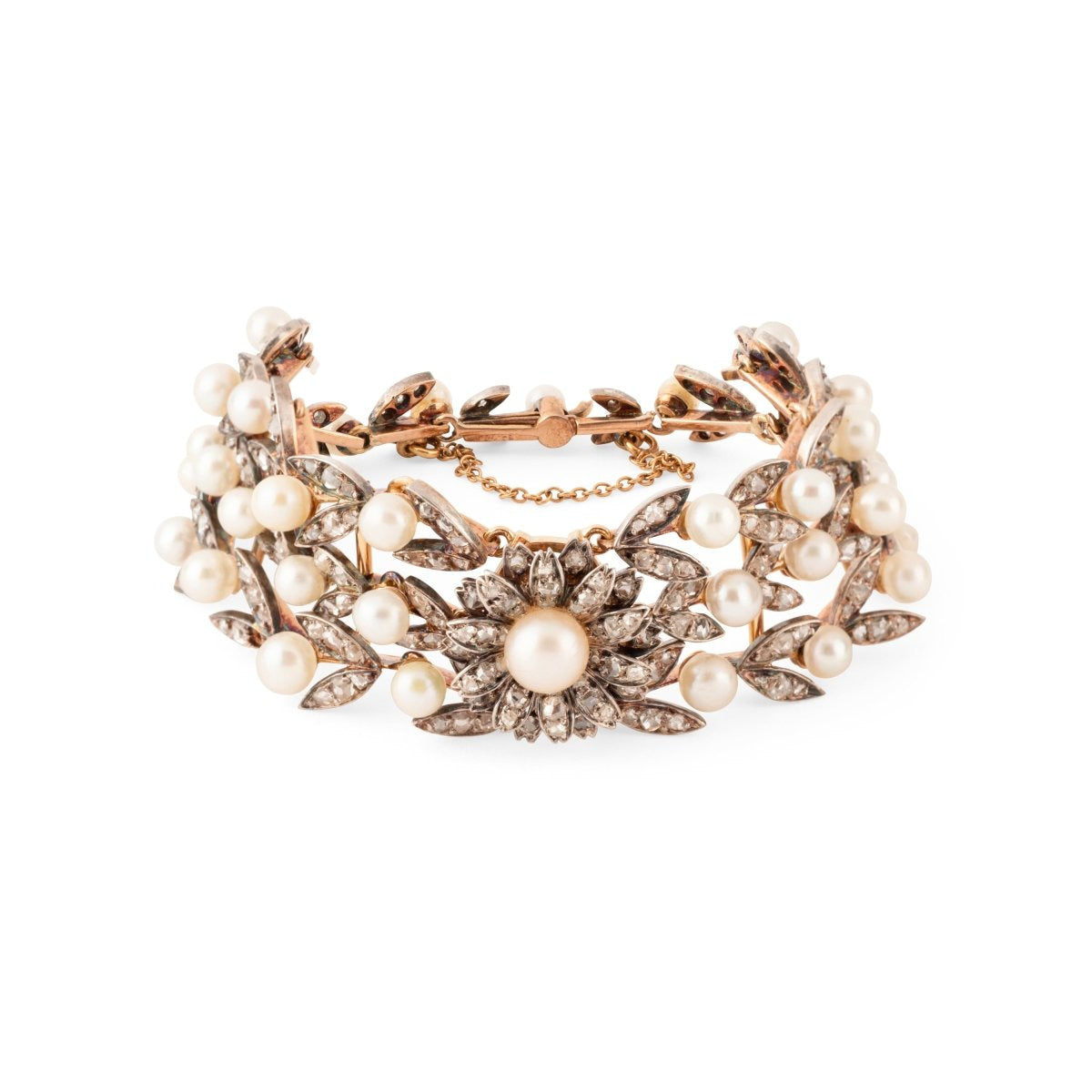 6 Boutons De Manchette Fleur Camélia Blanc - Alliage Et Perles, Couvre-boutons Décoratifs