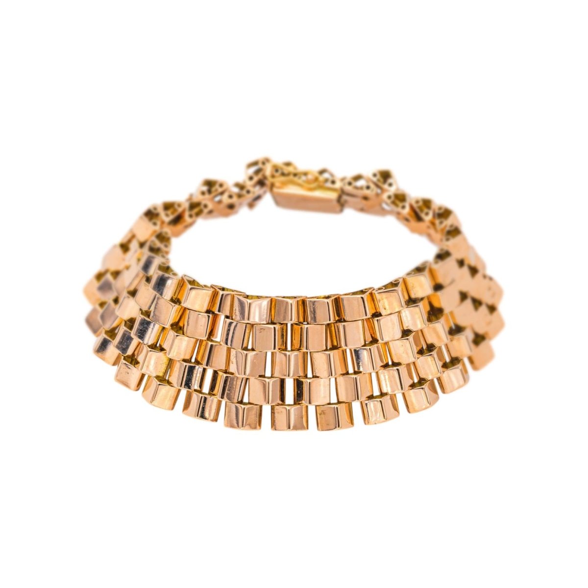 Bracelet Manchette en or rose - Castafiore