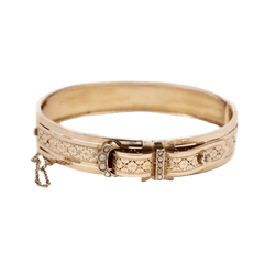 Bracelet Manchette en or rose et perles - Castafiore