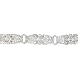 Bracelet Manchette en platine et diamants - Castafiore