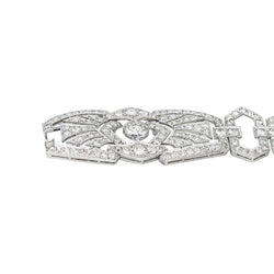 Bracelet Manchette en platine et diamants - Castafiore