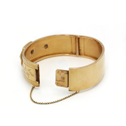 Bracelet Manchette Esclave - Or jaune & Demi - perles - Castafiore