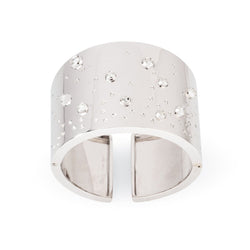 Bracelet Manchette FRED en or blanc et diamants - Castafiore